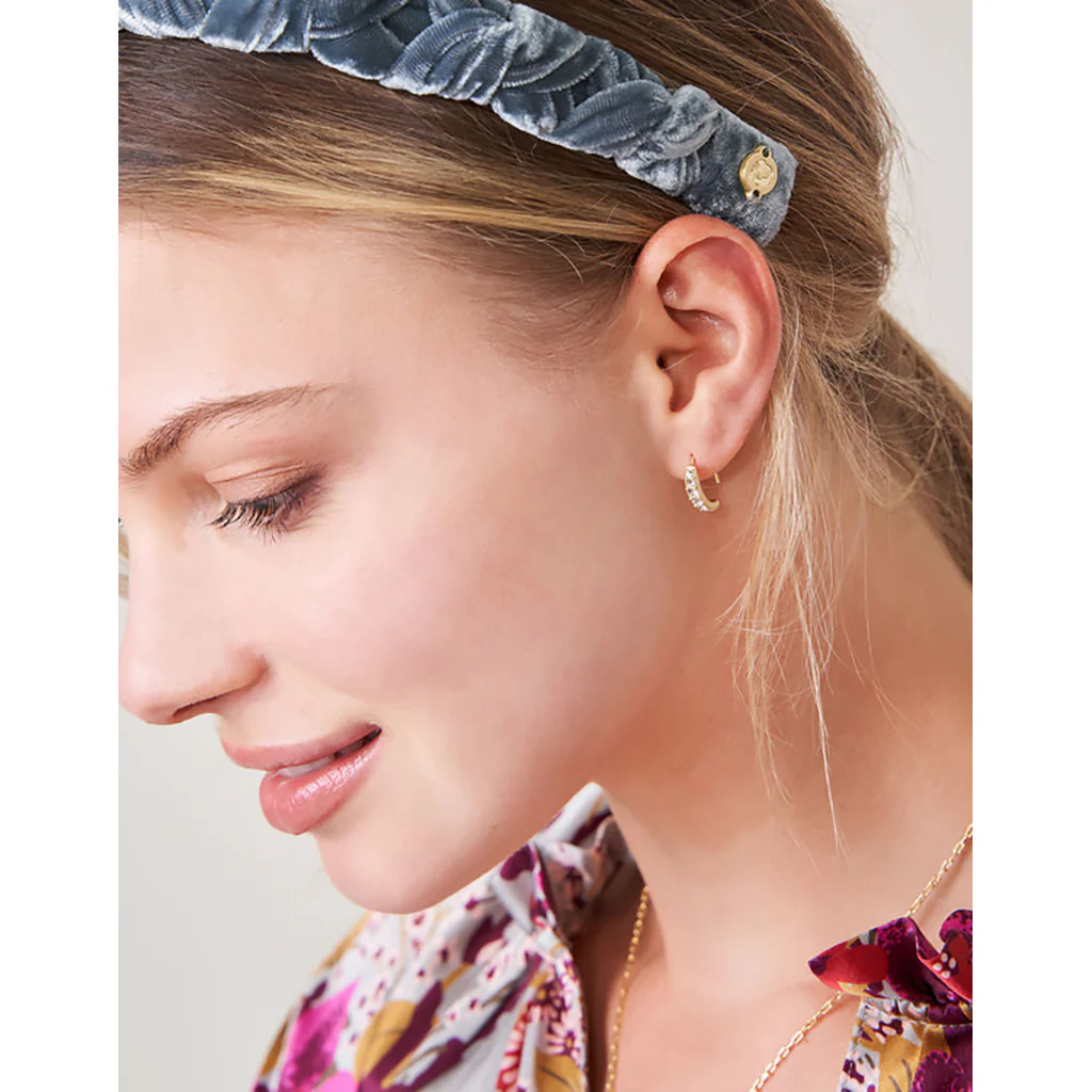 Spartina 449 : Small Sparkle Arc Hoop Earrings - Image 2