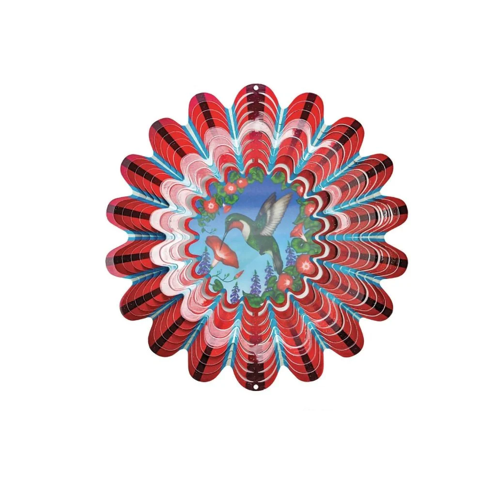 Spinfinity : Wind Spinner Animated Red Hummingbird