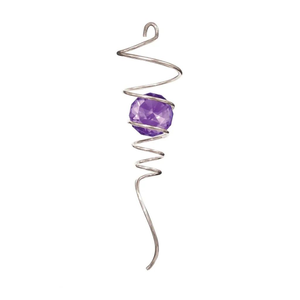 Spinfinity : Wind Spinner Spiral Tail-Silver/Purple