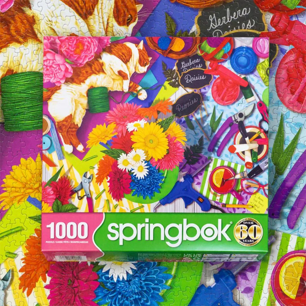 Springbok : Flower Shop Feline - 1000 Piece Jigsaw Puzzle - Image 2