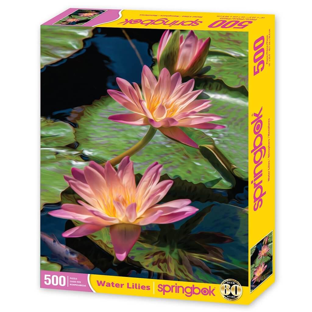 Springbok : Water Lilies - 500 Piece Jigsaw Puzzle - Image 2