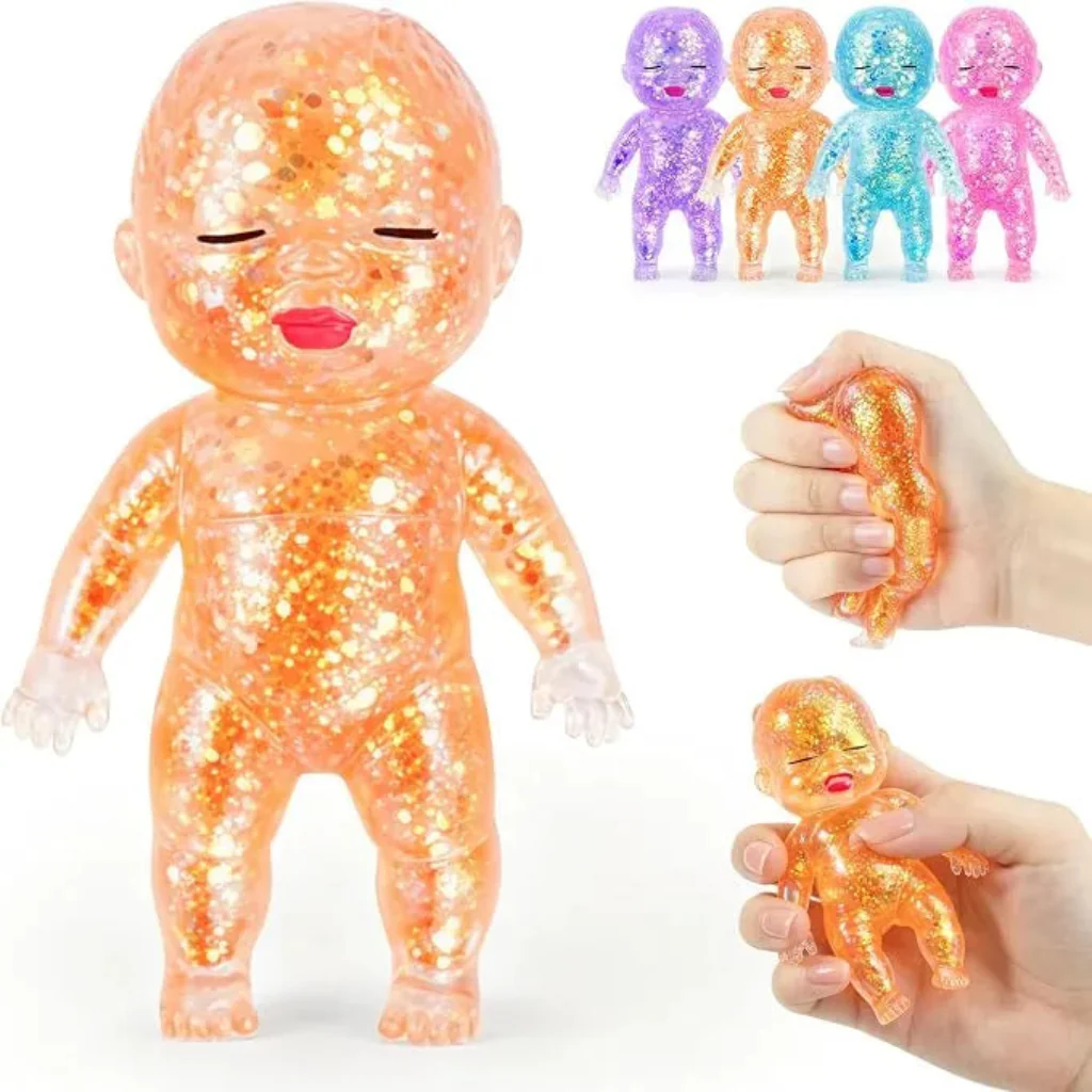 PUKA CREATIONS : Squishy Glitter Doll - Assorted no choice