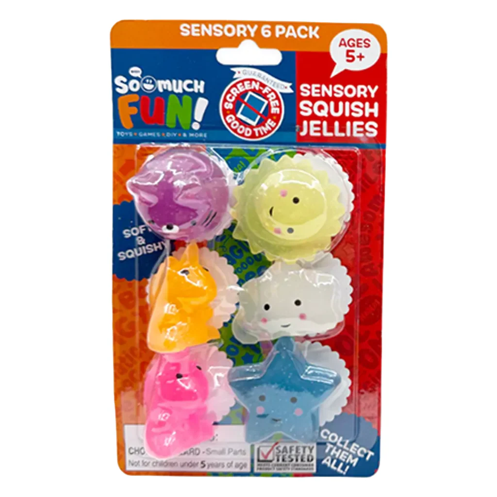 NOVELTY INC : Squishy Jelly 6 Pack - Image 3