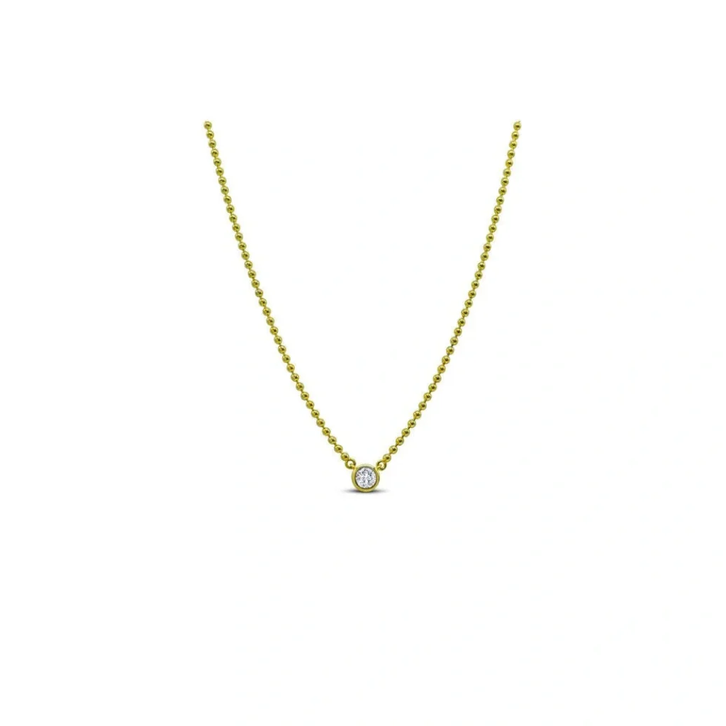 Stia : Isla Having A Ball Solitaire Bezel Necklace
