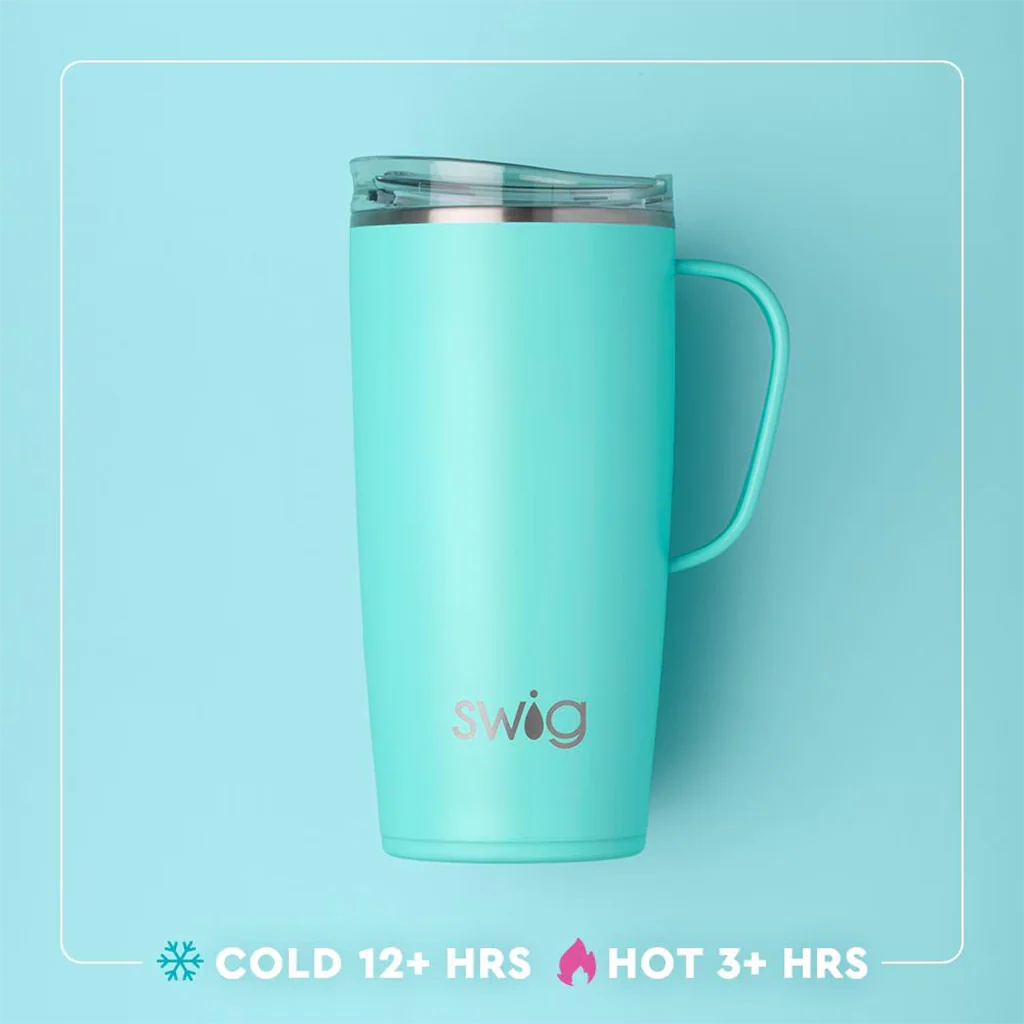 Swig : Full Travel Mug (22oz) in Glacier Stripe - Image 2