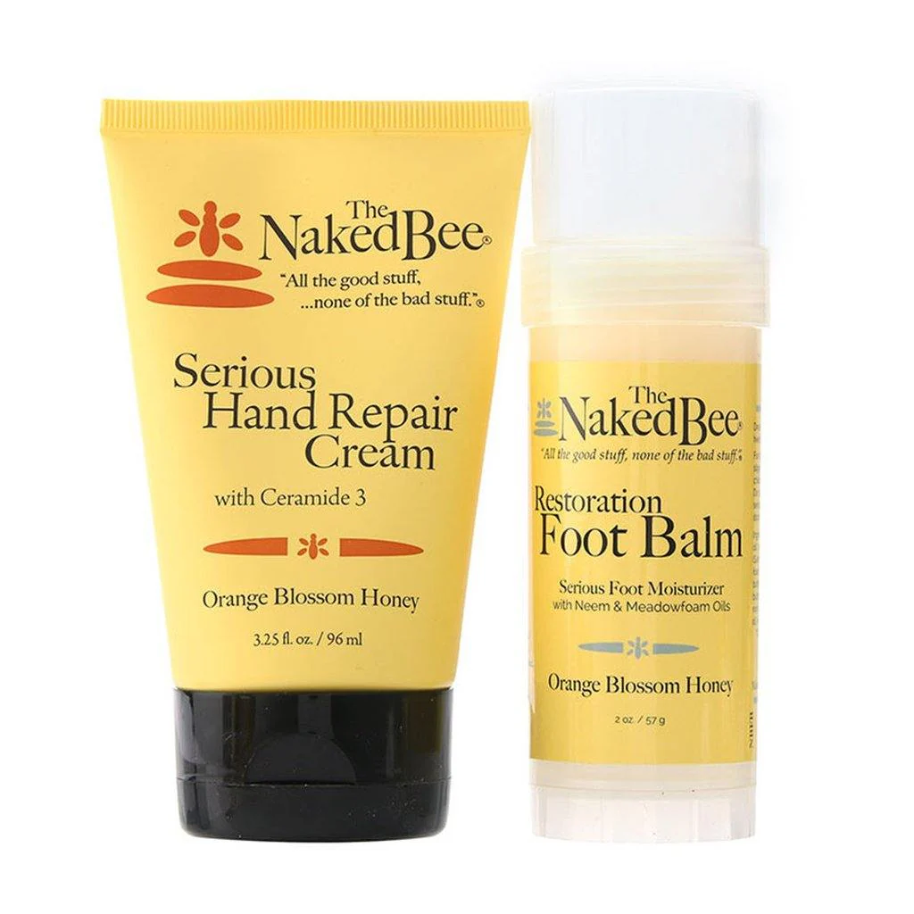 The Naked Bee : Hand & Foot Repair Kit in Orange Blossom Honey - Image 2