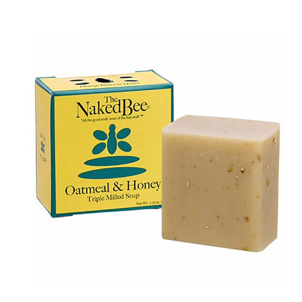 The Naked Bee : Oatmeal & Honey Triple-Milled Bar Soap in Orange Blossom Honey (2 Asstd Sizes) - Image 2