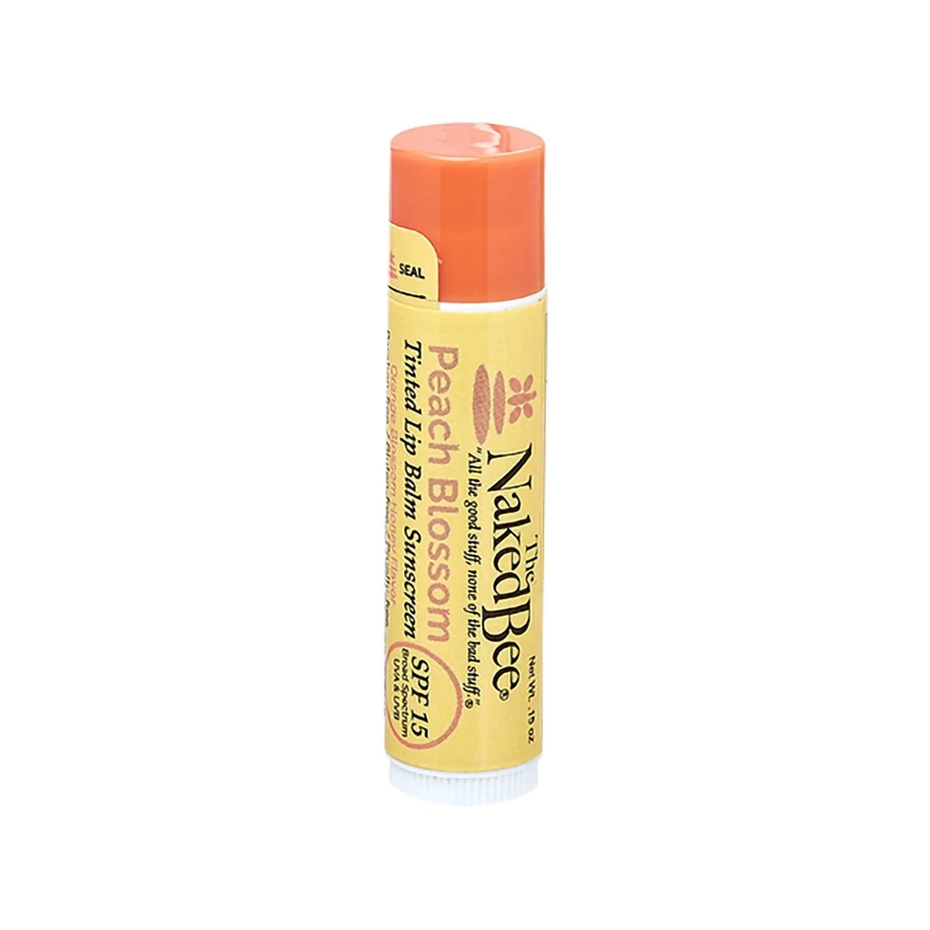 The Naked Bee : SPF 15 Peach Blossom Tinted Lip Balm