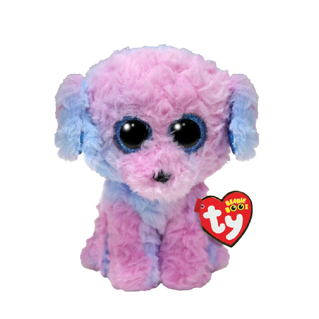 Ty : Floral Beanie Boo 15cm Soft Plush Dog