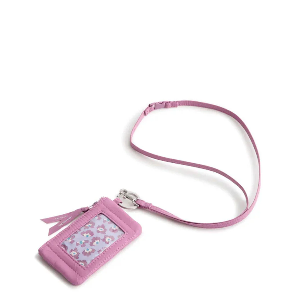 Vera Bradley : Zip ID Pouch w/Breakaway Lanyard - Bordeaux