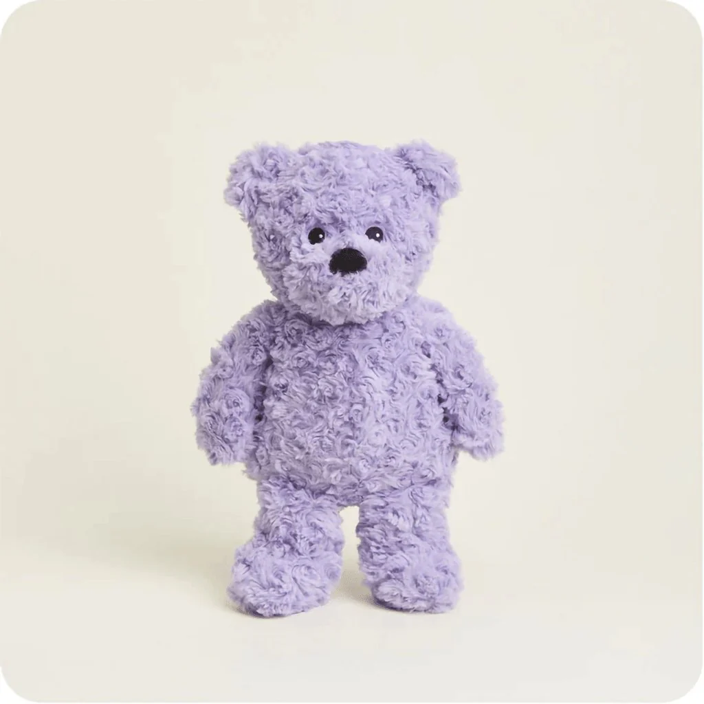 Warmies : Purple Curly Bear Plush Heat Therapy