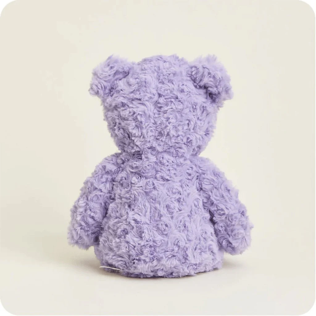 Warmies : Purple Curly Bear Plush Heat Therapy - Image 5