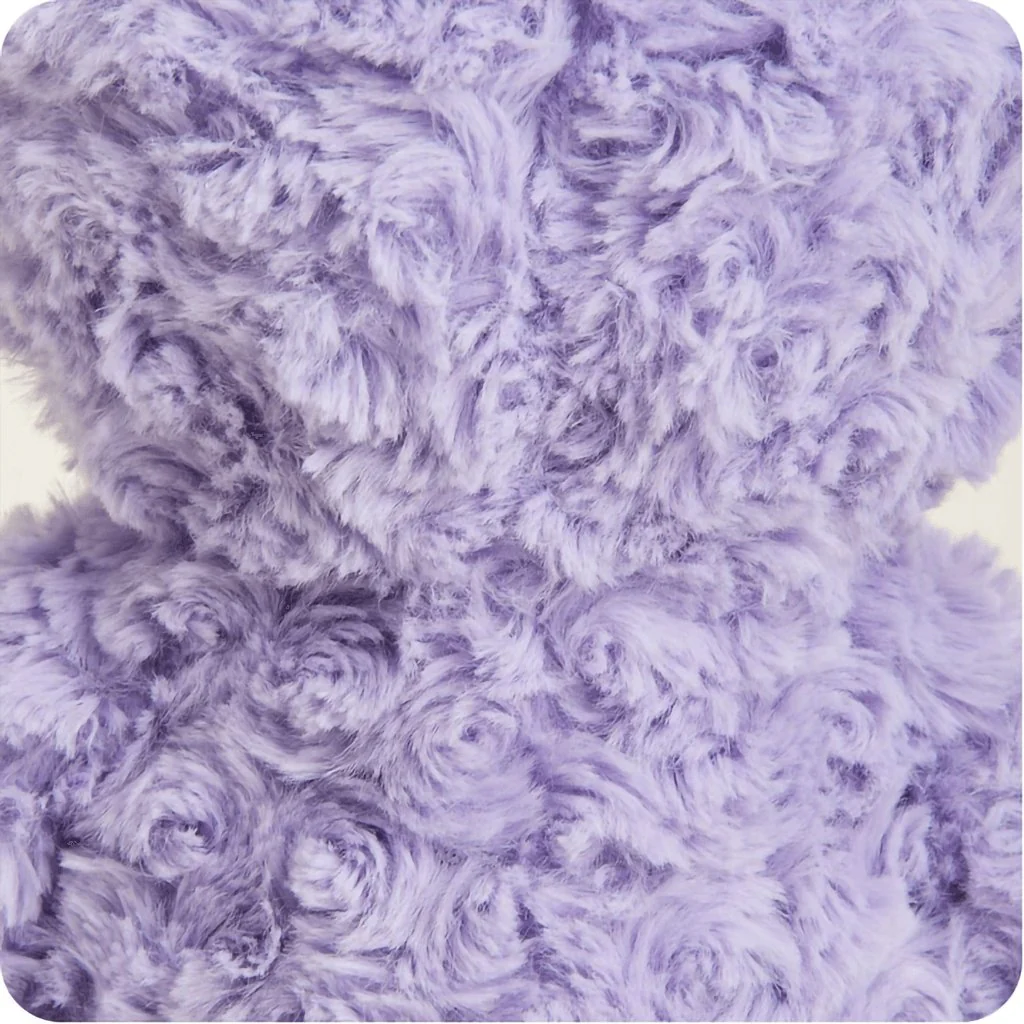 Warmies : Purple Curly Bear Plush Heat Therapy - Image 6