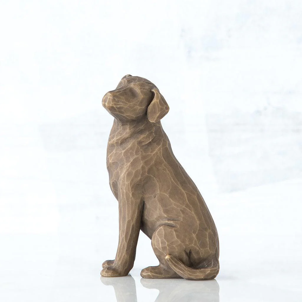 Willow Tree : Love My Dog (Dark) Figurine - Image 2