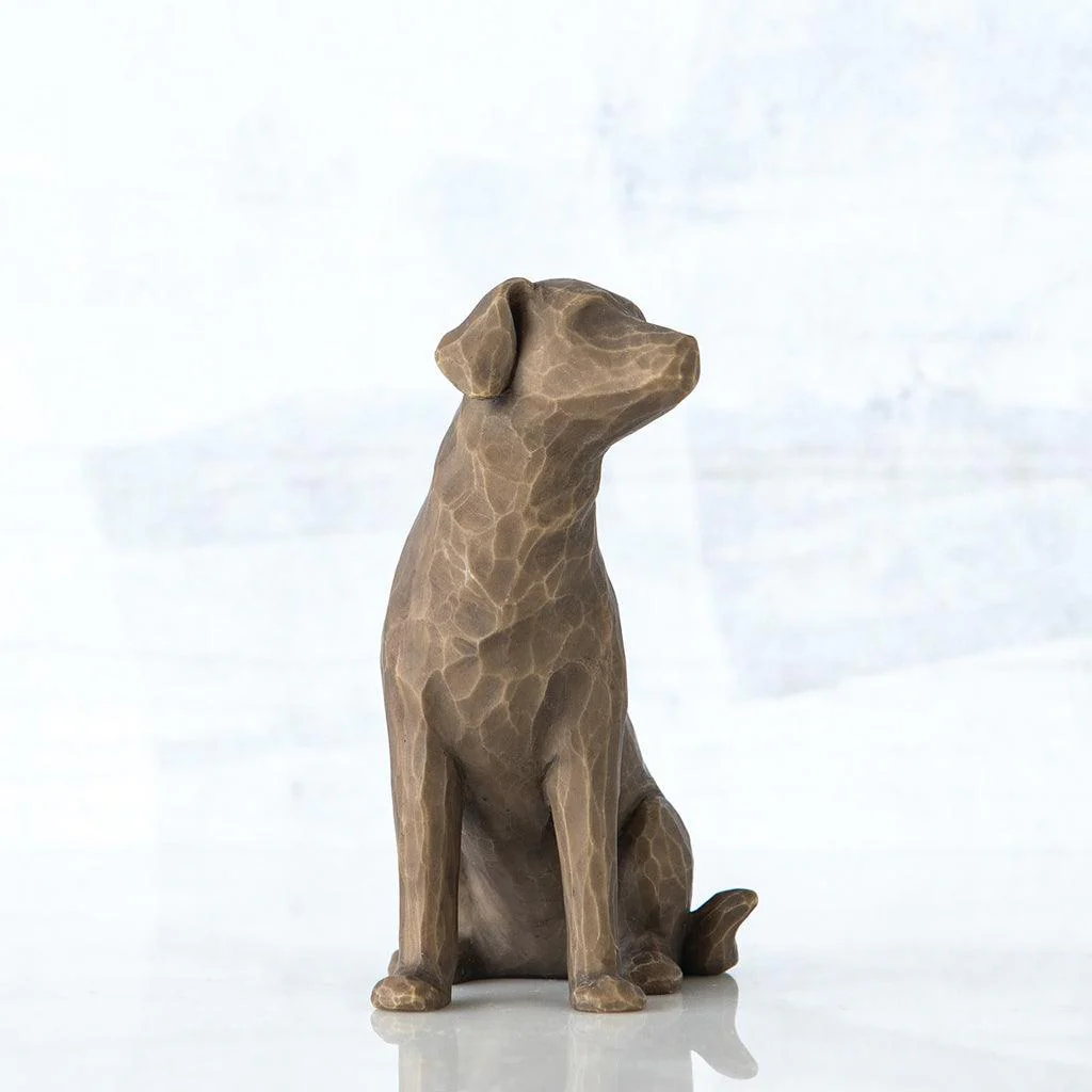 Willow Tree : Love My Dog (Dark) Figurine - Image 4
