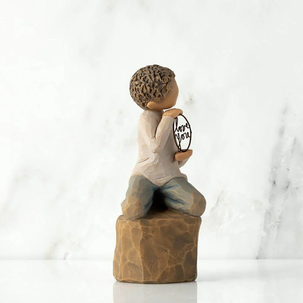 Willow Tree : "Love you too" Figurine - Lighter Skin - Image 4