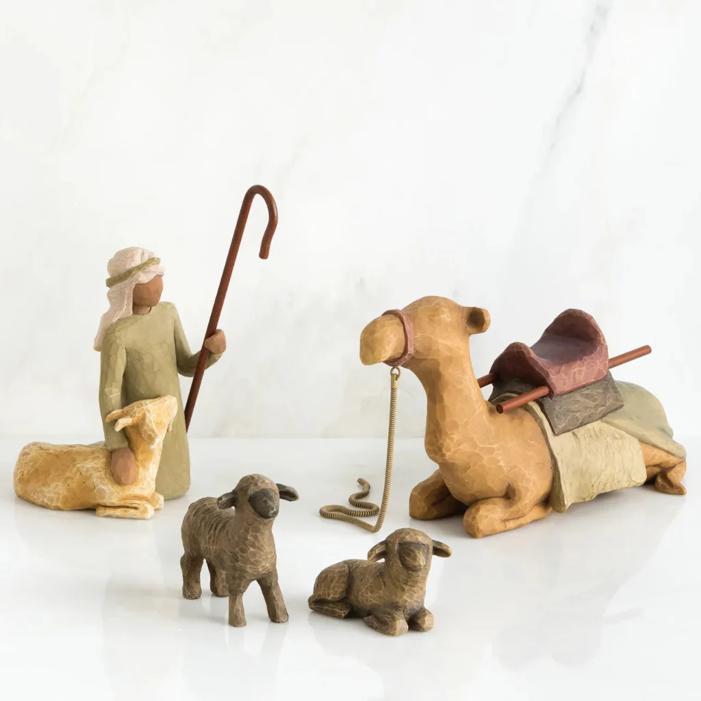 Willow Tree : Shepherd and Stable Animals Figurine Set