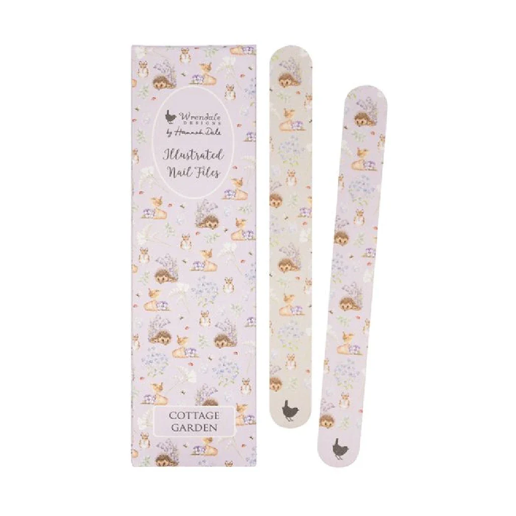 Wrendale : Cottage Garden' Hedgehog and Wren Nail File Set