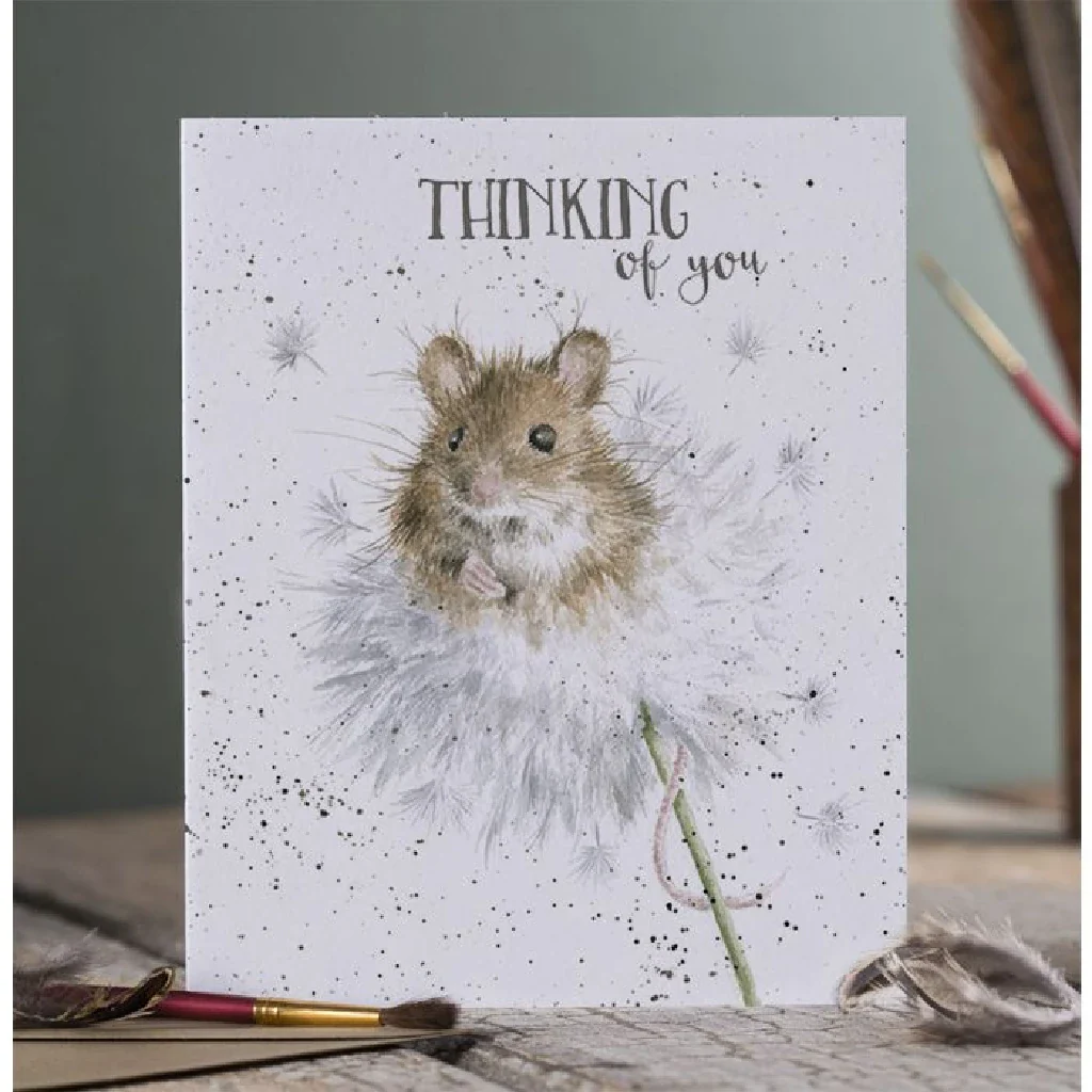 Wrendale : Dandelion' Mouse Thinking of You Card - Image 2