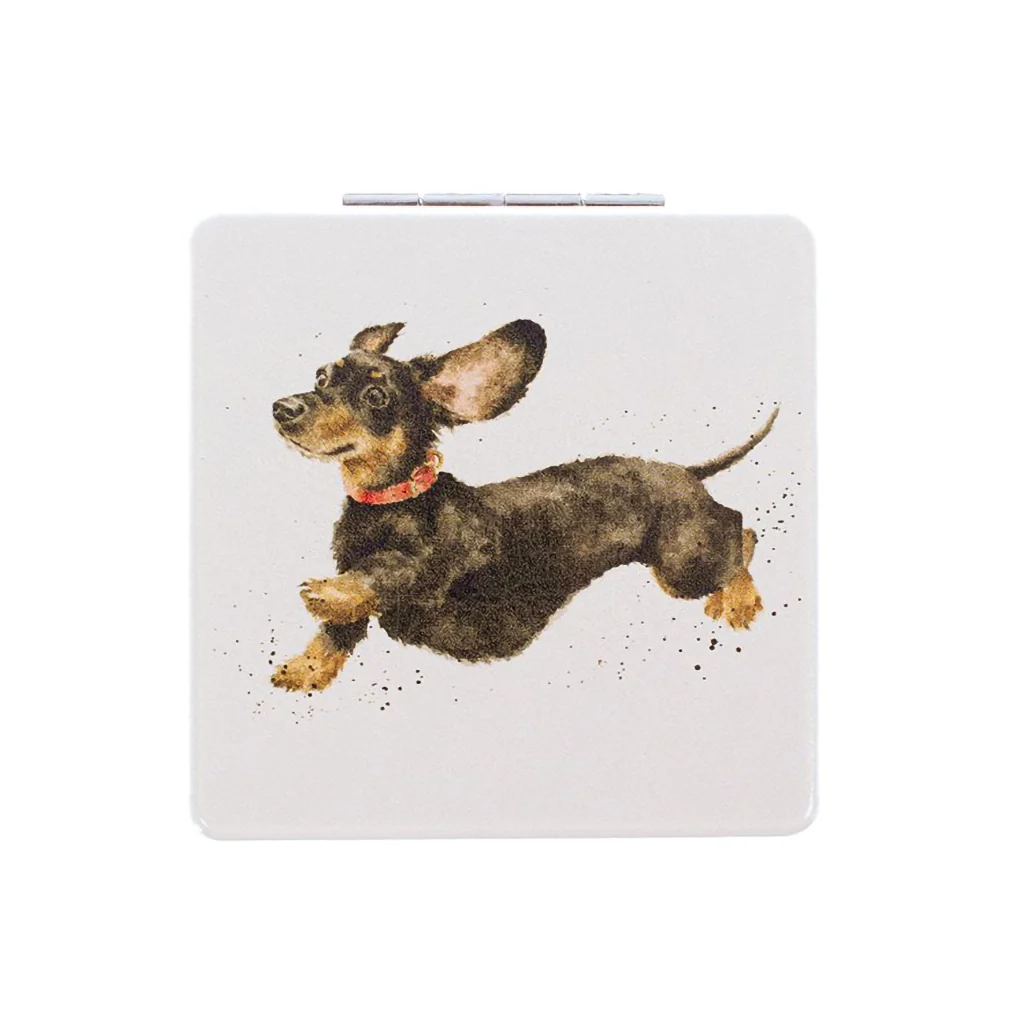 Wrendale Designs : Dachshund Compact Mirror - That Friday Feeling