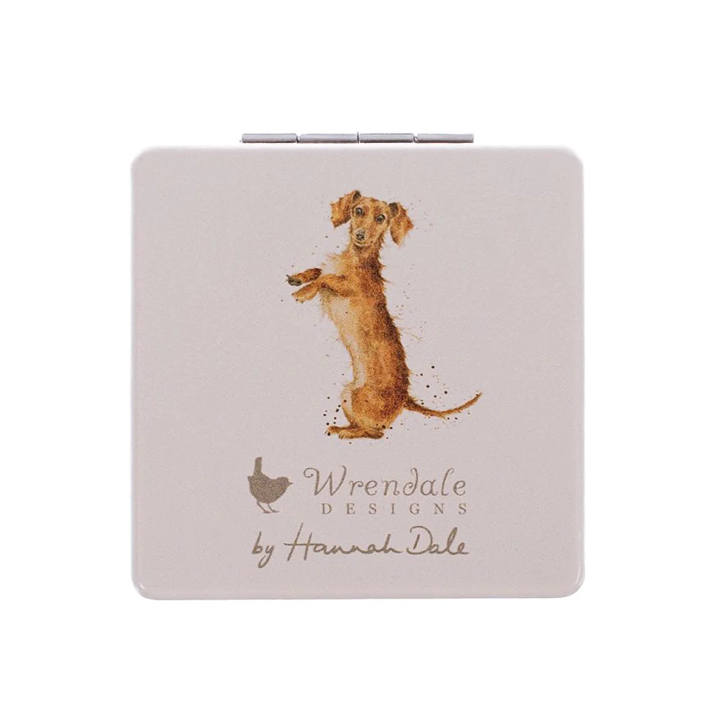 Wrendale Designs : Dachshund Compact Mirror - That Friday Feeling - Image 2