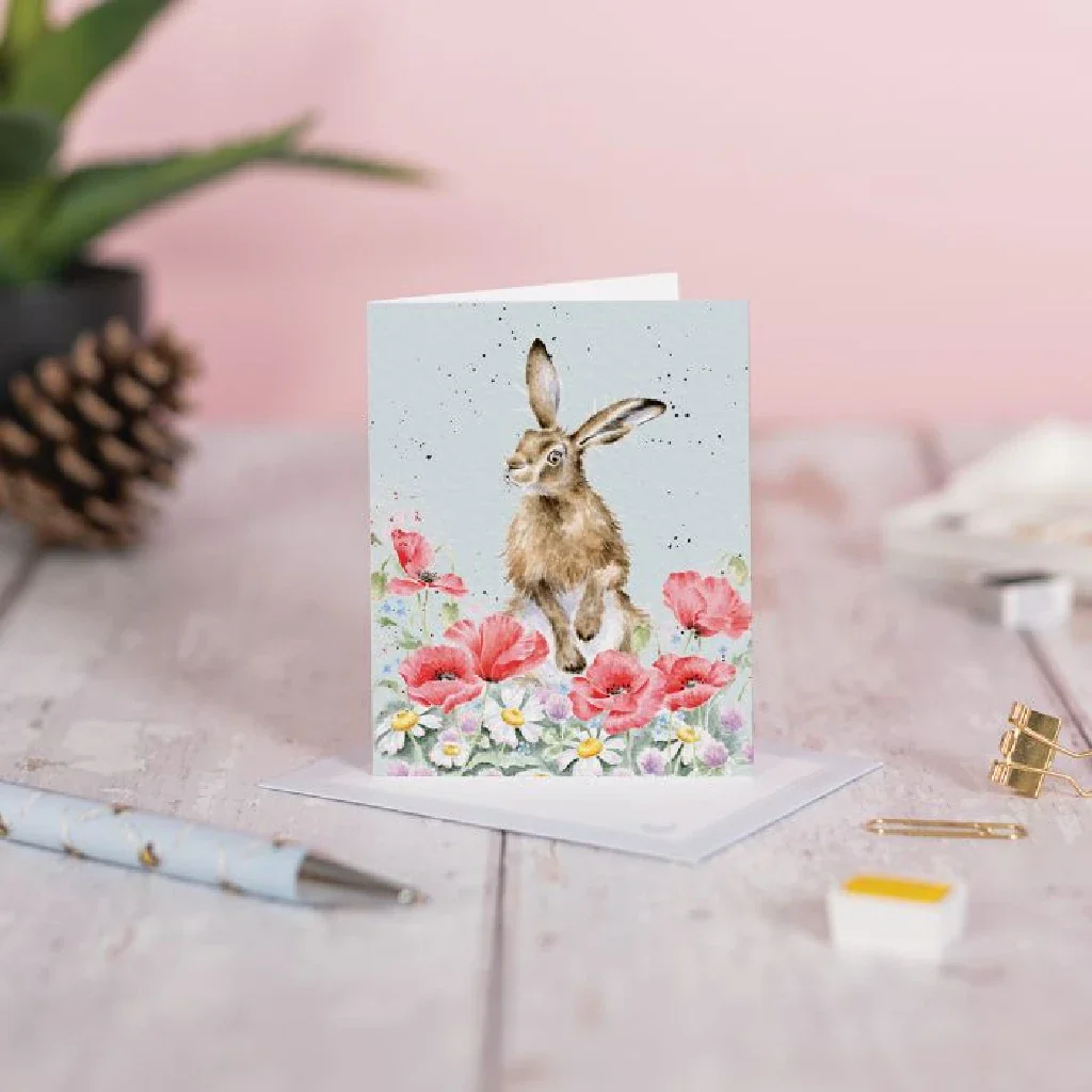 Wrendale : Field of Flowers' Hare Gift Enclosure Card - Image 2