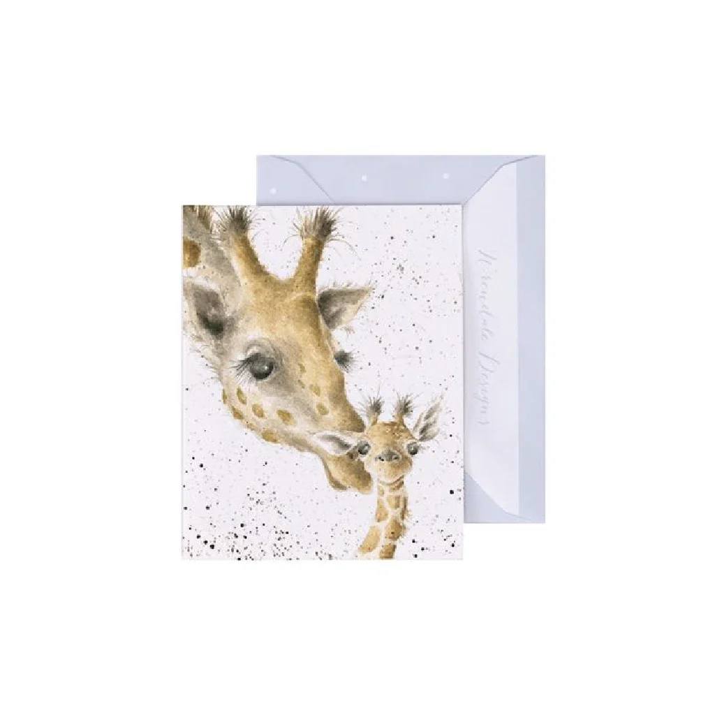 Wrendale : First Kiss' Giraffe Enclosure Card