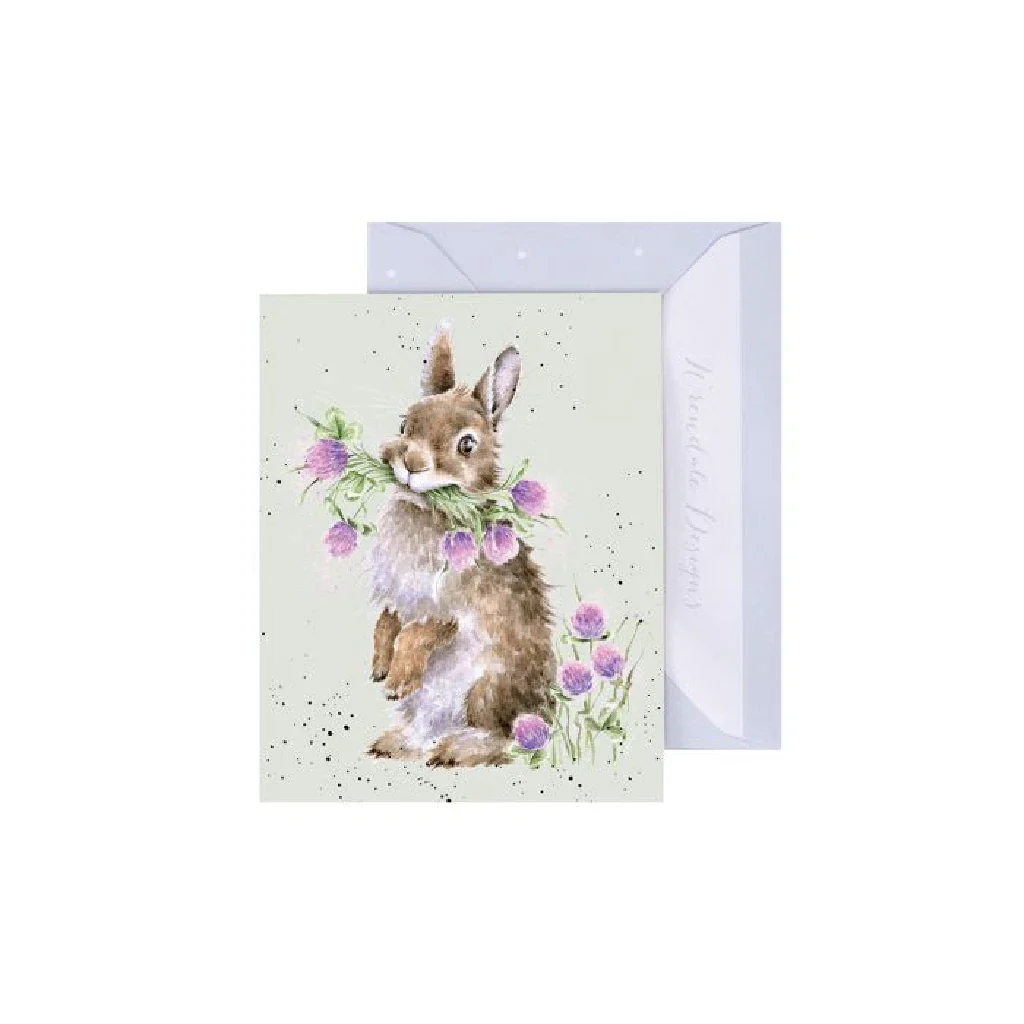 Wrendale : Head Clover Heels' Rabbit Gift Card