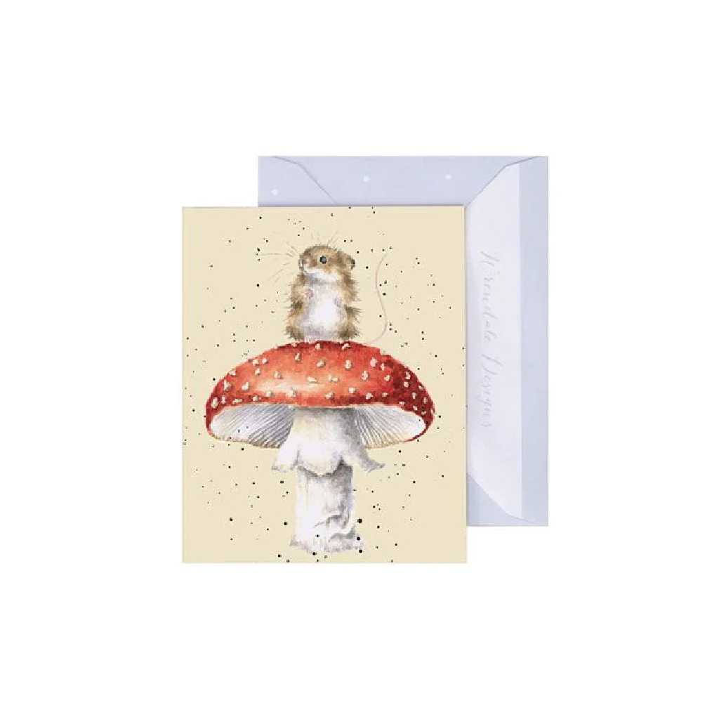 Wrendale : He's a Fun-gi' Mouse Enclosure Card