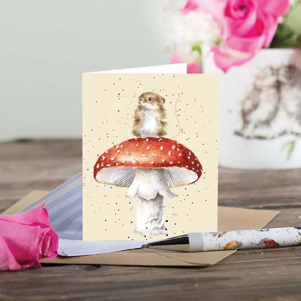 Wrendale : He's a Fun-gi' Mouse Enclosure Card - Image 2