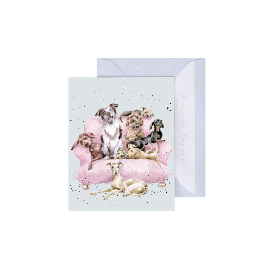Wrendale : Movie Night' Dog Gift Enclosure Card