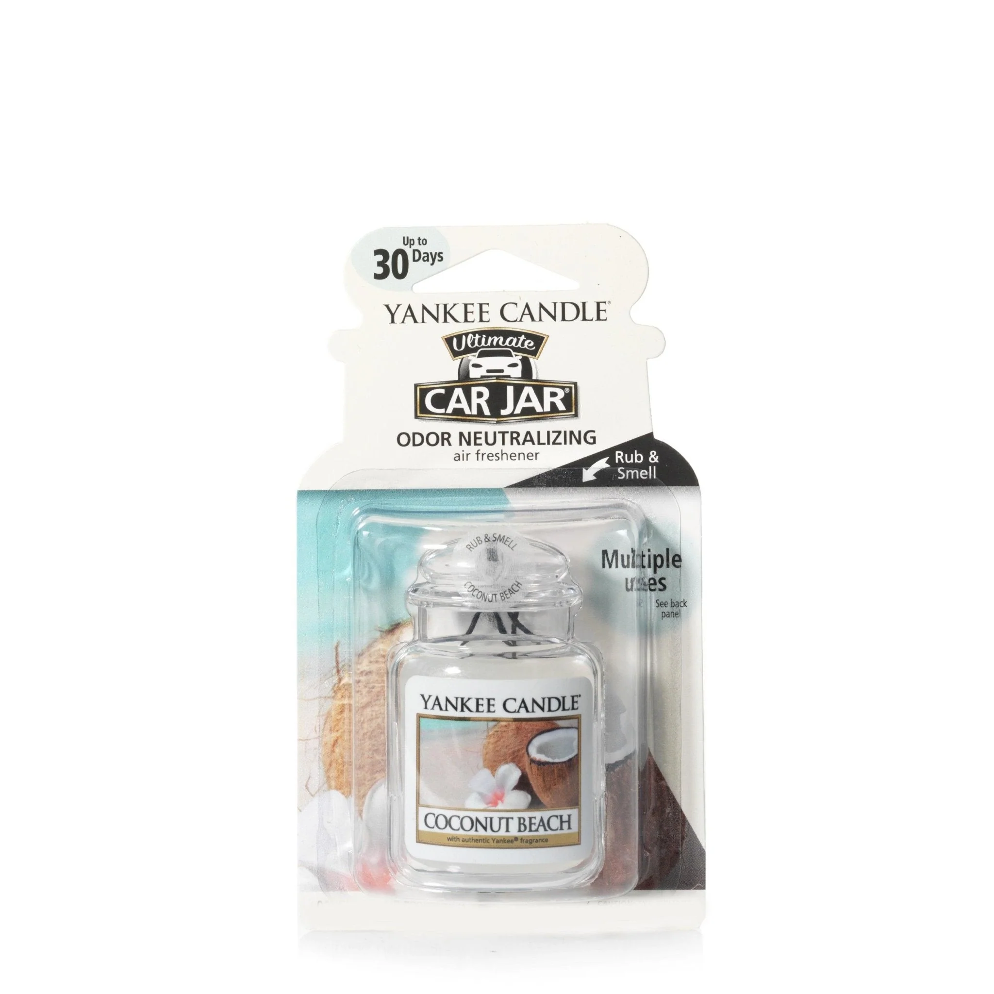 Yankee Candle : Car Jar Air Freshener in Coconut Beach - Image 2