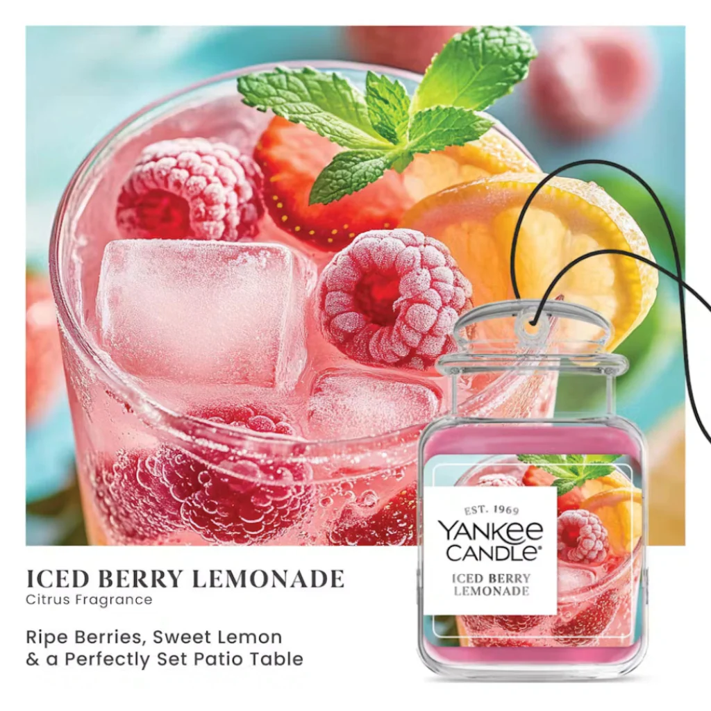 Yankee Candle : Iced Berry Lemonade Car Jar Ultimate Fragrance - Image 2