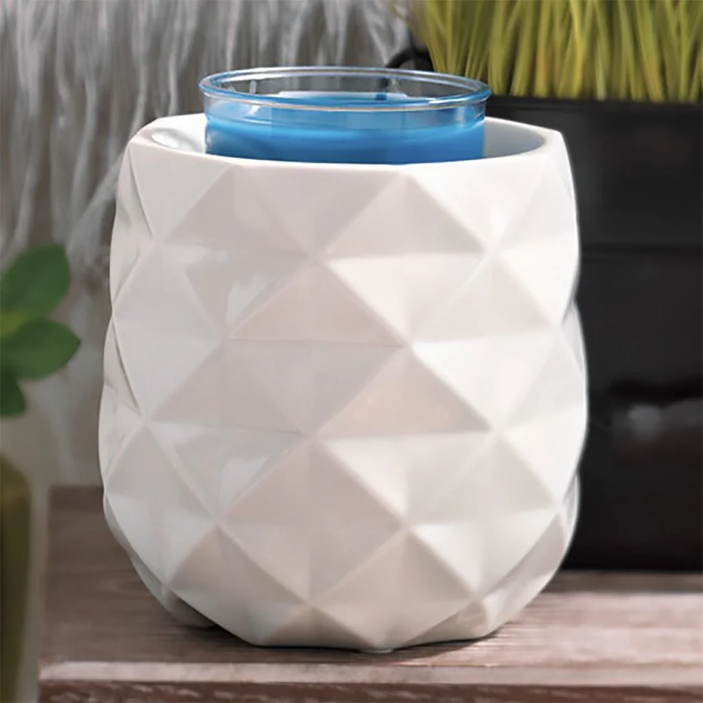 Yankee Candle : Langham Collection White Ceramic Warmer with Timer - Image 2