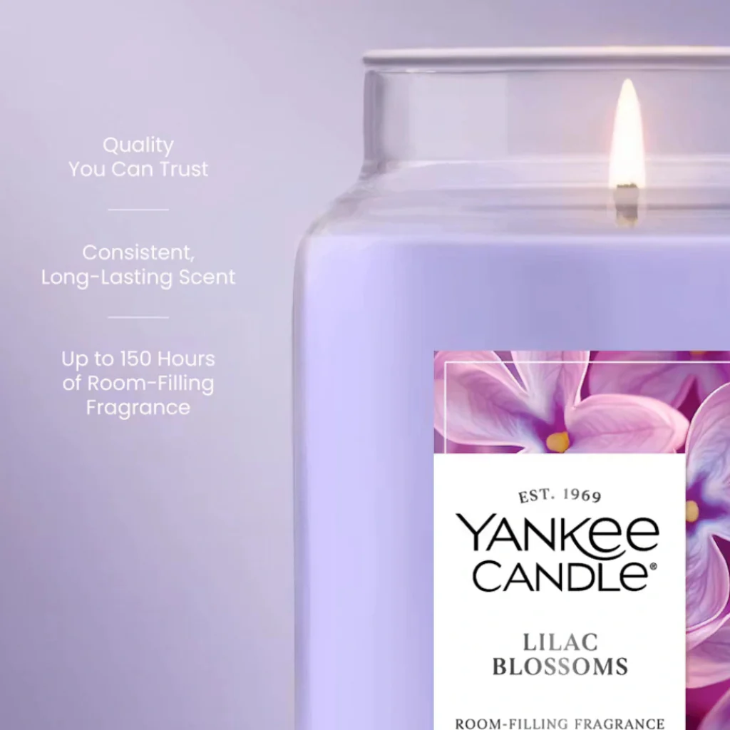 Yankee Candle : Lilac Blossoms Large Jar Candles - Image 3
