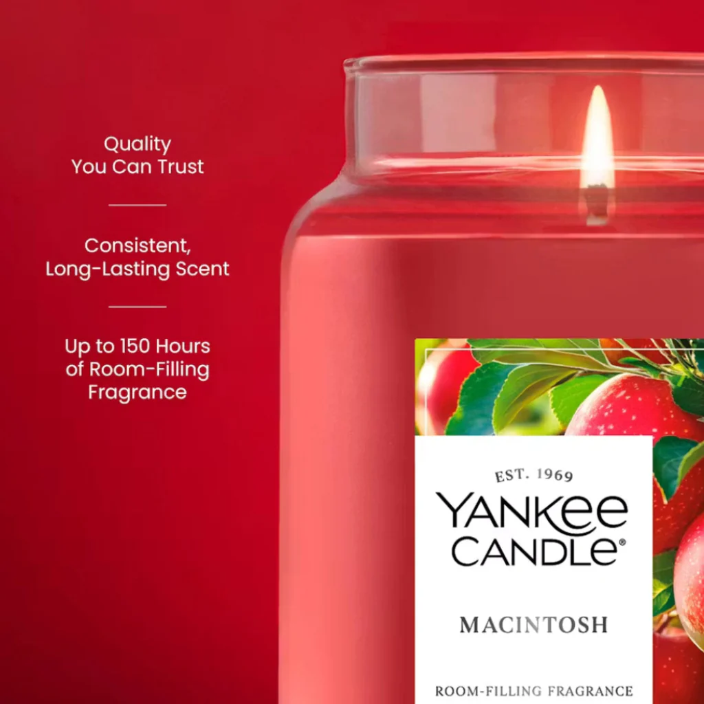 Yankee Candle : Macintosh Large Jar Candles - Image 3
