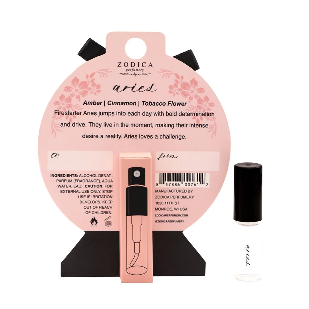 Zodica Perfumery : Perfumette Card 2ml .05oz in Aries - Image 2